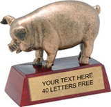 Pig Resin Theme Trophy
