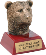 Bear / Cub Mascot Resin Themes Trophy