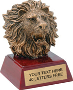 Lion Mascot Resin Themes Trophy