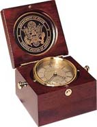 Mahogany-Finish Captain's Clock