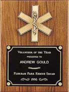 Emergency Medical Plaque with Antique Bronze Finish Casting