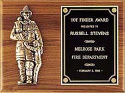 Firematic Plaque with Antique Bronze Finish Casting