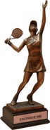 Tennis Gallery Resin Trophy - Female