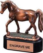 Tennessee Walking Horse Gallery Resin Trophy