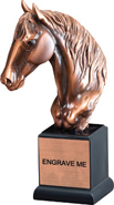 Horse Head Gallery Resin Trophy
