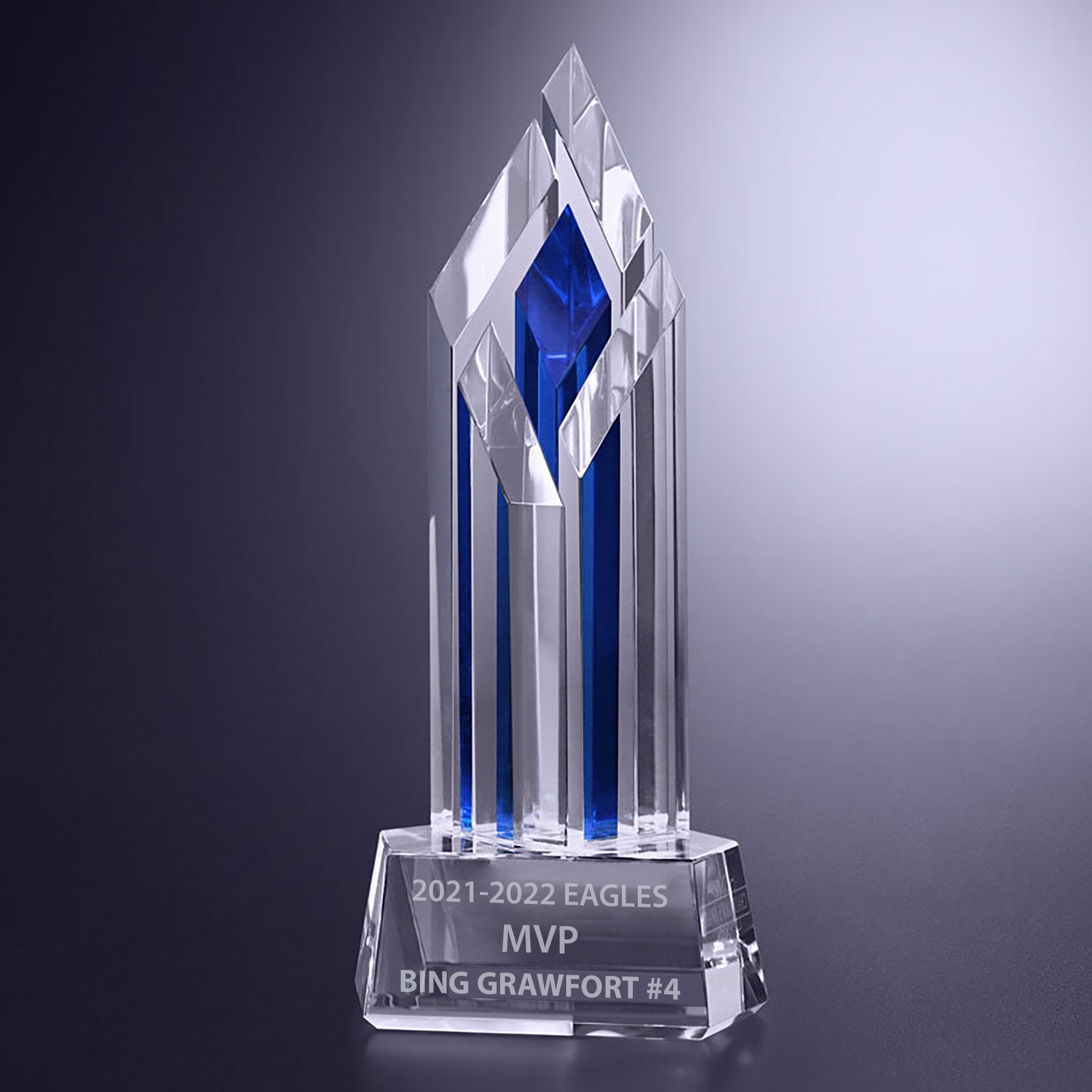 Halifax Indigo Crystal Award - 9 inch