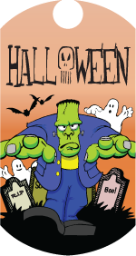 Halloween- Frankenstein Dog Tag Insert