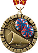 Cheer 3D Rubber Graphic Medal