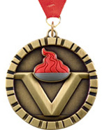 Victory 3D Rubber Graphic Medal