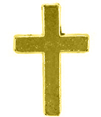 Cross Chenille Pin