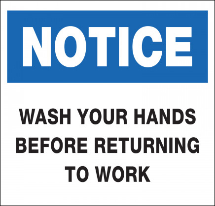 Wash Your Hands Before… Acrylic Sign
