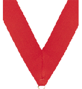 7/8 x 30 in. Red Neck Ribbon