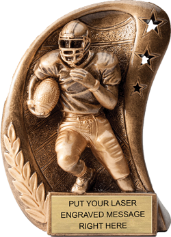 Football Curve Series Resin Trophy