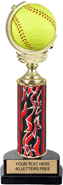 Spinning Squeezable Softball Trophy