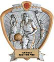 Basketball Sport Legend Shield Resin Trophy - Male