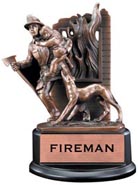 Fireman Resin Trophy