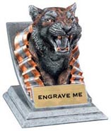 Tiger Mascot with Attitude Resin Trophy