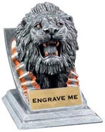 Lion Mascot with Attitude Resin Trophy