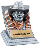 Cowboy/ Ranger Mascot with Attitude Resin Trophy