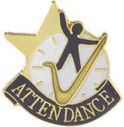 Scholastic Star Pins- Attendance