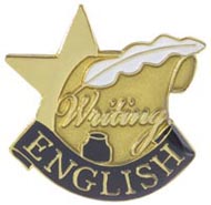 Scholastic Star Pins- English