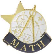 Scholastic Star Pins- Math