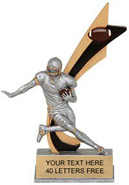 Football Painted Banner Resin Trophy