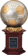 Soccer Pedestal Resin Trophy