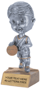 Basketball Bobblehead Jr. Resin Trophy - Female