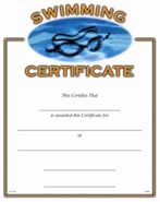 Sport Certificates: Swimming