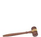 8 inch Gavel With Engraved Band