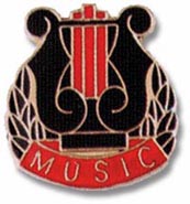 Music Award Pins- Music