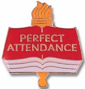 Scholastic Award Pins- Perfect Attendance
