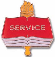 Scholastic Award Pins- Service