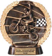 Motorcross (Dirt Bike) Super Dimensional Resin Trophy