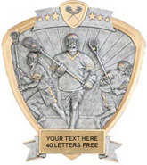 LaCrosse Sport Legend Shield Resin Trophy - Male