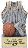 Basketball Sport Jersey Resin Trophy