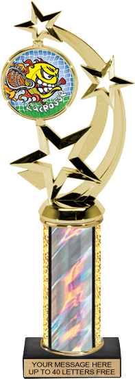 Spinning Color Insert Trophy w/ Column - 12.5 inch