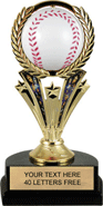 Baseball Trophy with Spinning Ball