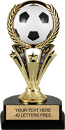Soccer Trophy with Spinning Ball