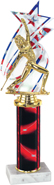 Red, White & Blue Sport Backdrop Trophy