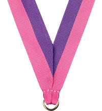 7/8 x 30 in. Light Pink & Light Purple Neck Ribbon
