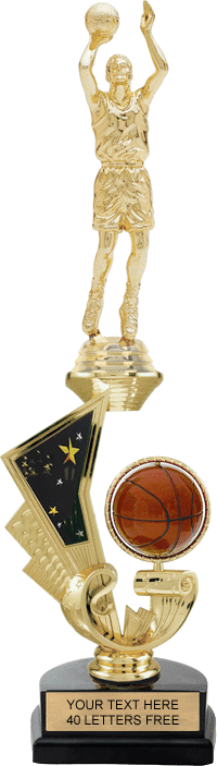 Spinning Basketball w/ Figure Trophy